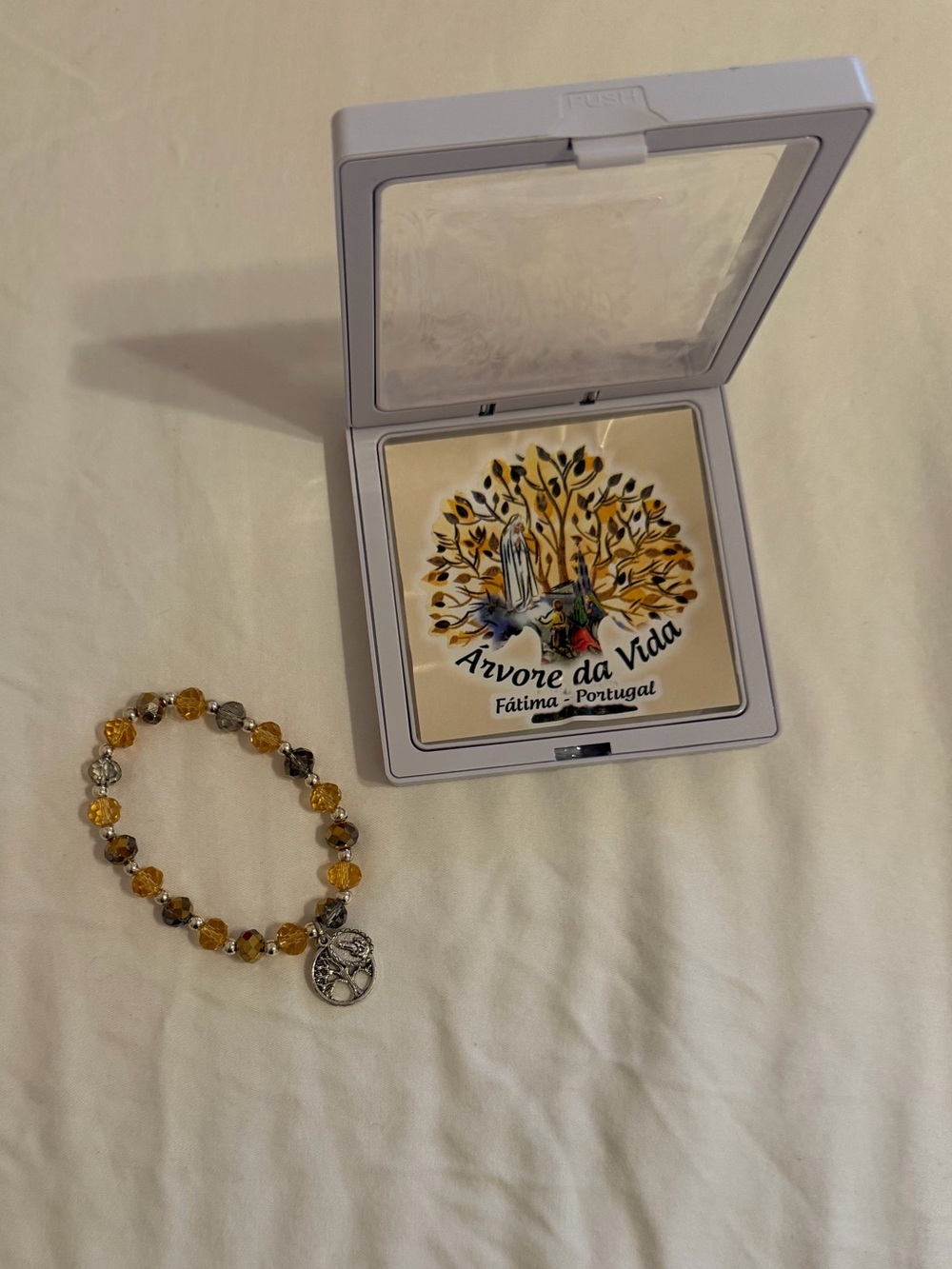 Aevore da Vida Beaded Inspirational Charm Bracelet Gift Box